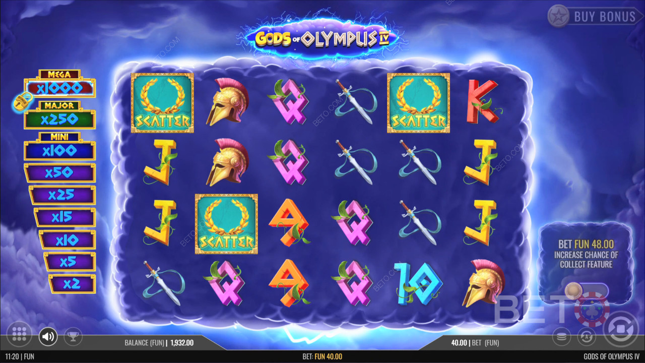 Боговете на Олимп IV Преглед от BETO Slots