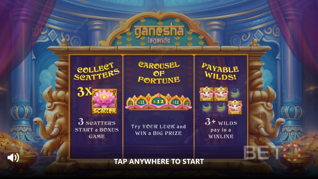 Бонус функции, обяснени в Ganesha Legends от Gamebeat