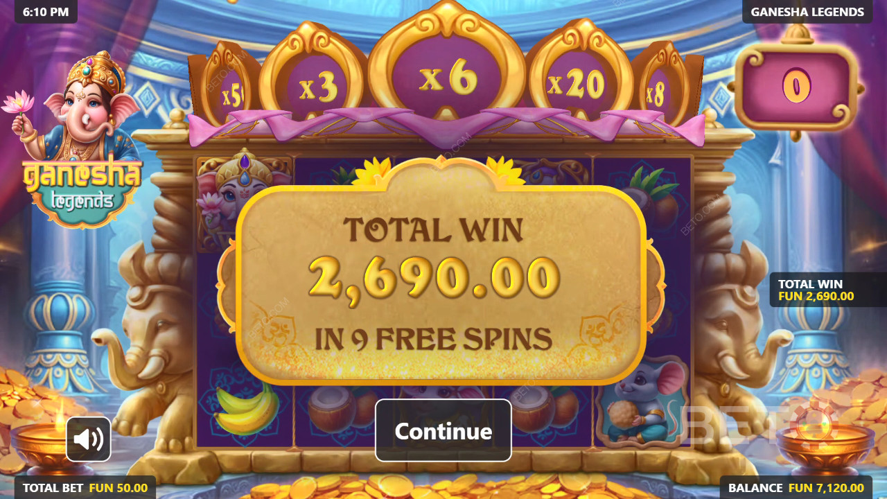 Спечелете 5 000x залога си в слота Ganesha Legends!
