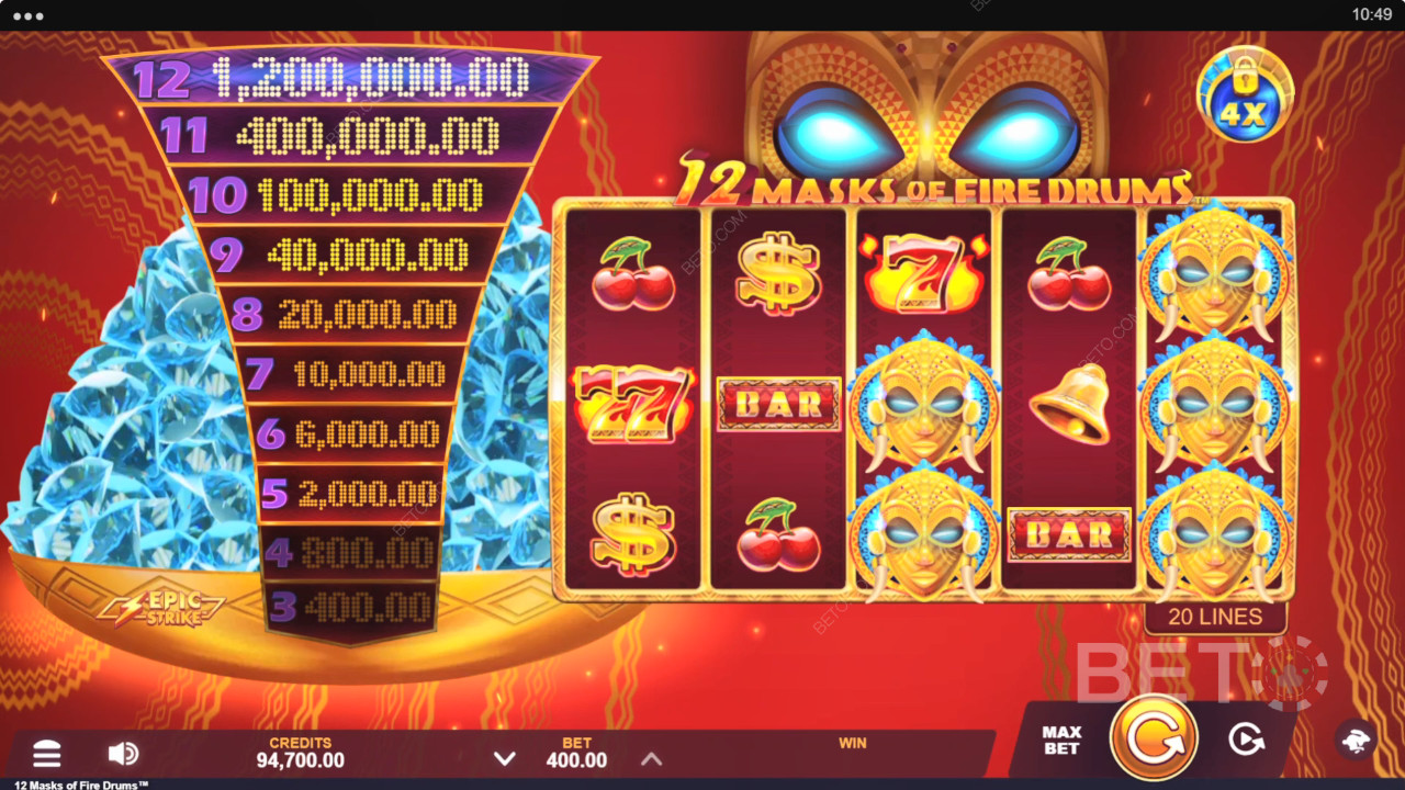 Забавна ли е играта 12 Masks of Fire Drums?