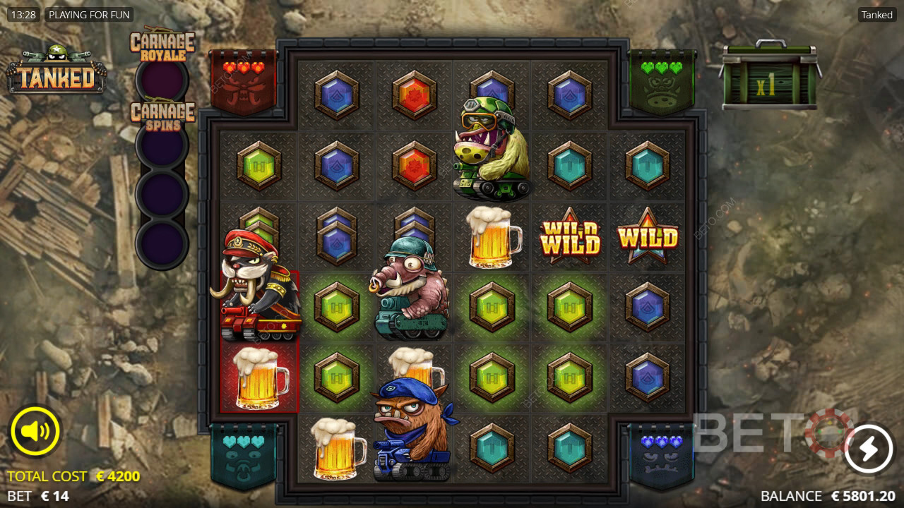 Tanked Преглед от BETO Slots