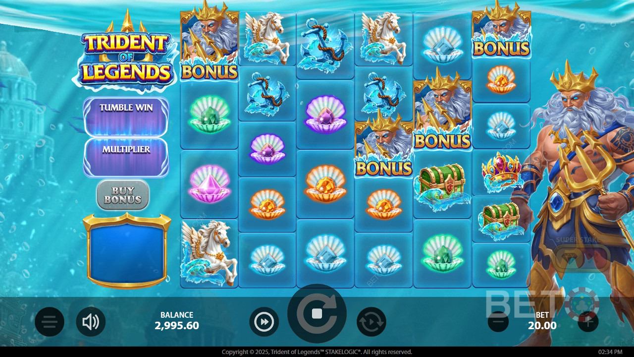 Тризъбецът на легендите Преглед от BETO Slots