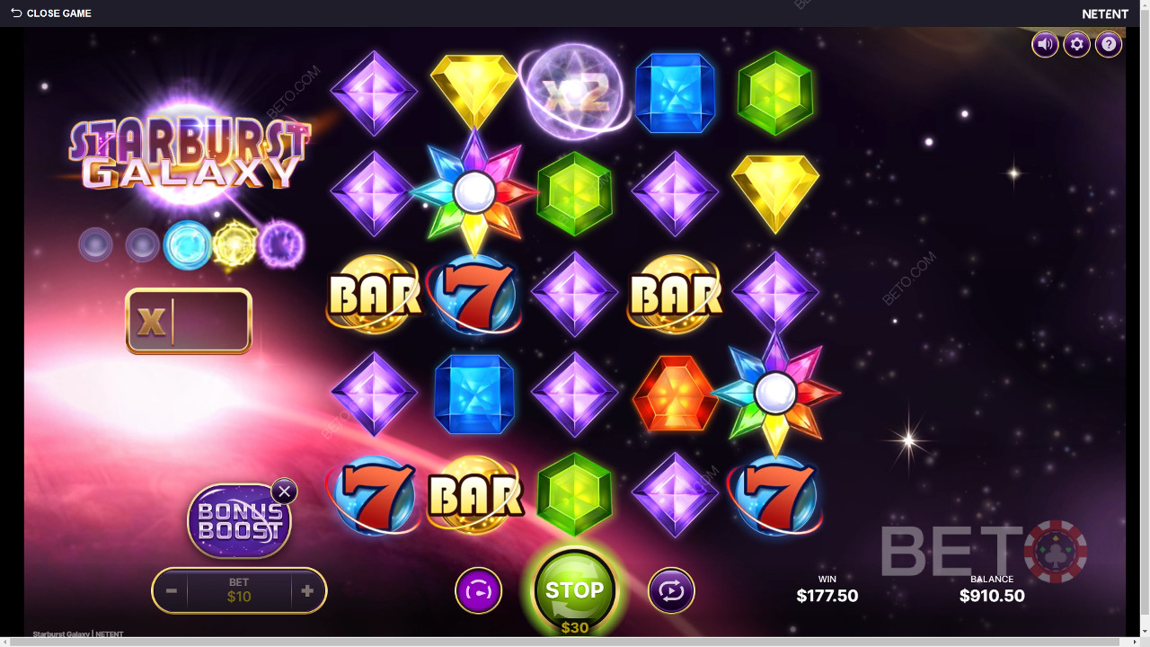 Starburst Galaxy Преглед от BETO Slots