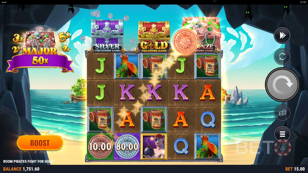 Boom Pirates Борба за злато Преглед от BETO Slots