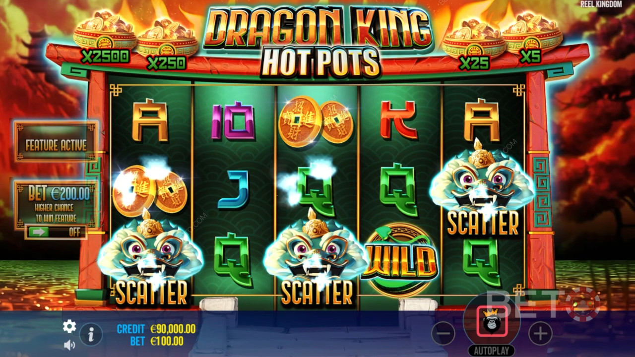 Dragon King Hot Pots Преглед от BETO Slots