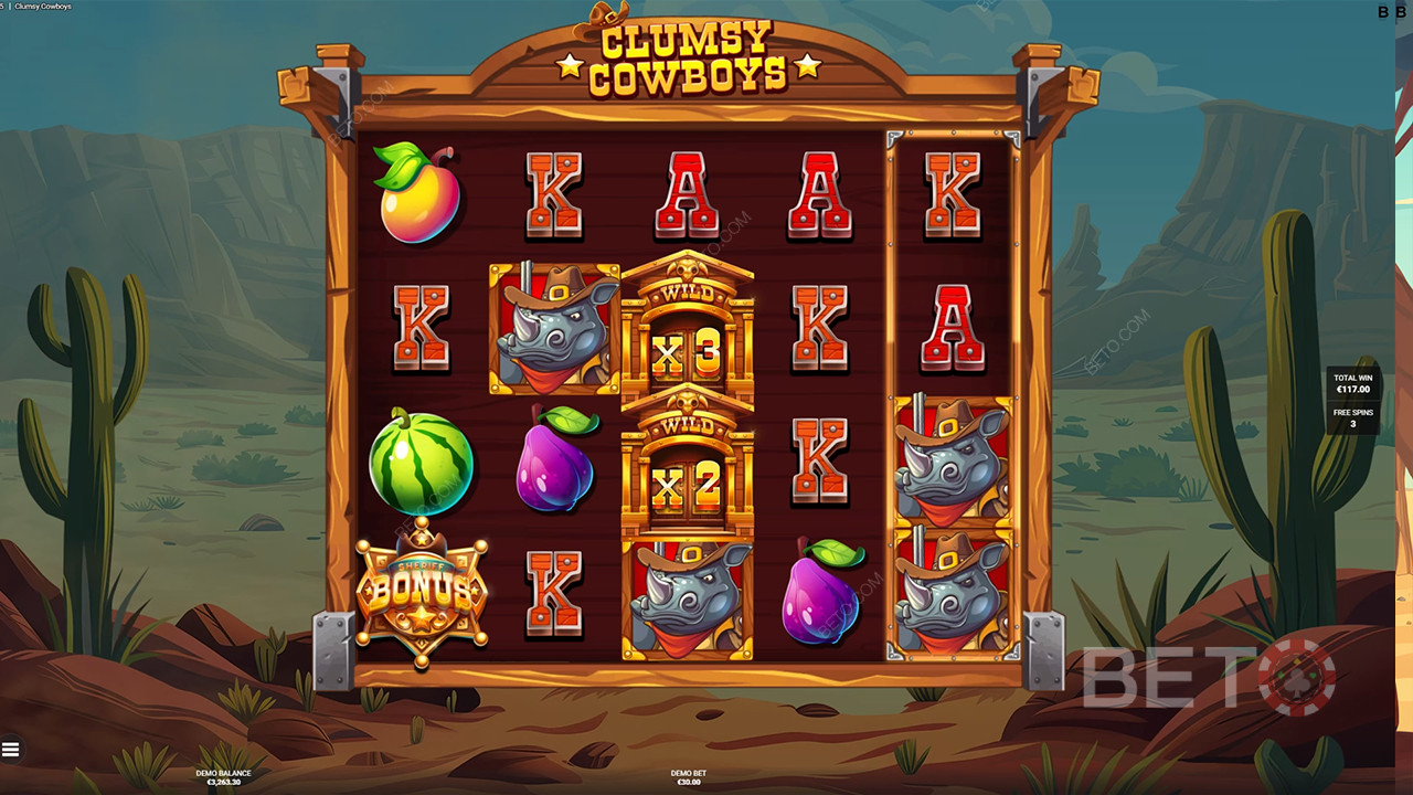 Тромави каубои Преглед от BETO Slots