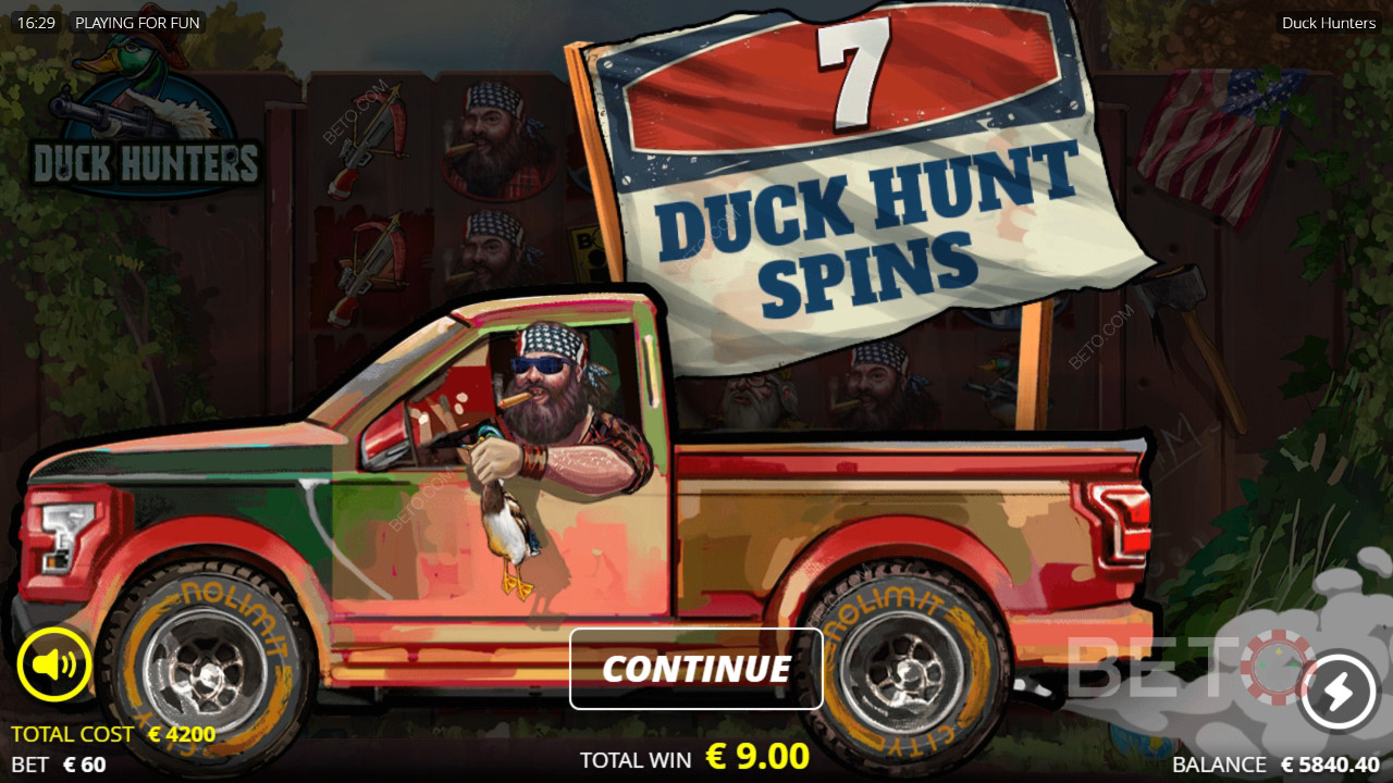 Бонус функции, обяснени в Duck Hunters от Nolimit City