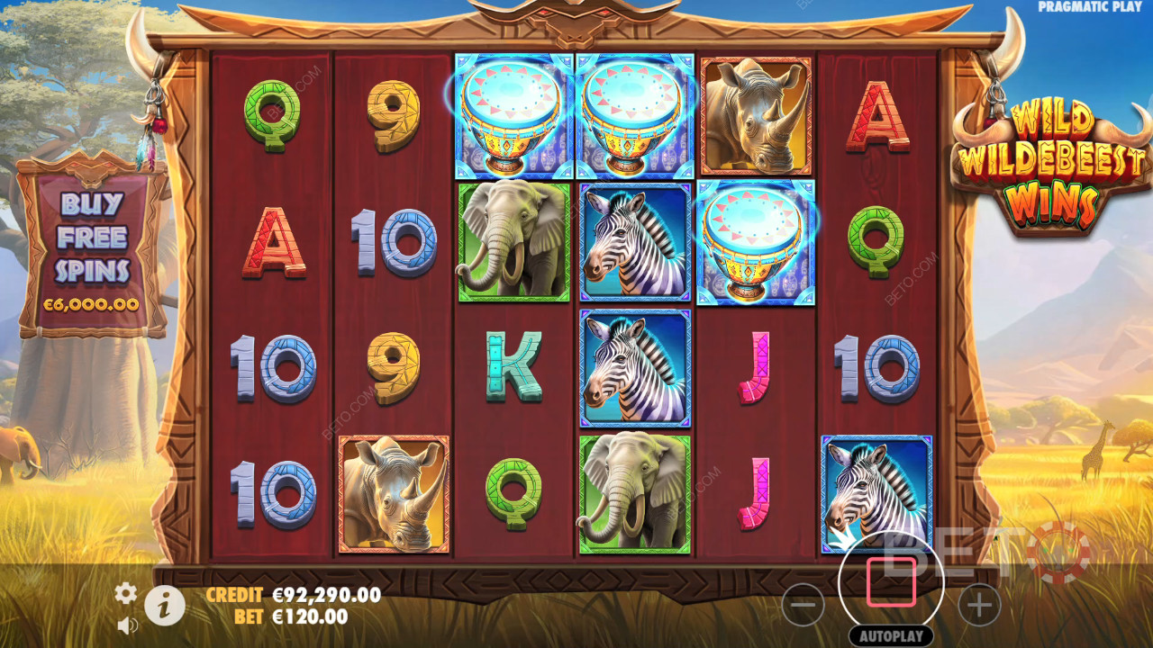 Wild Wildebeest печели Преглед от BETO Slots