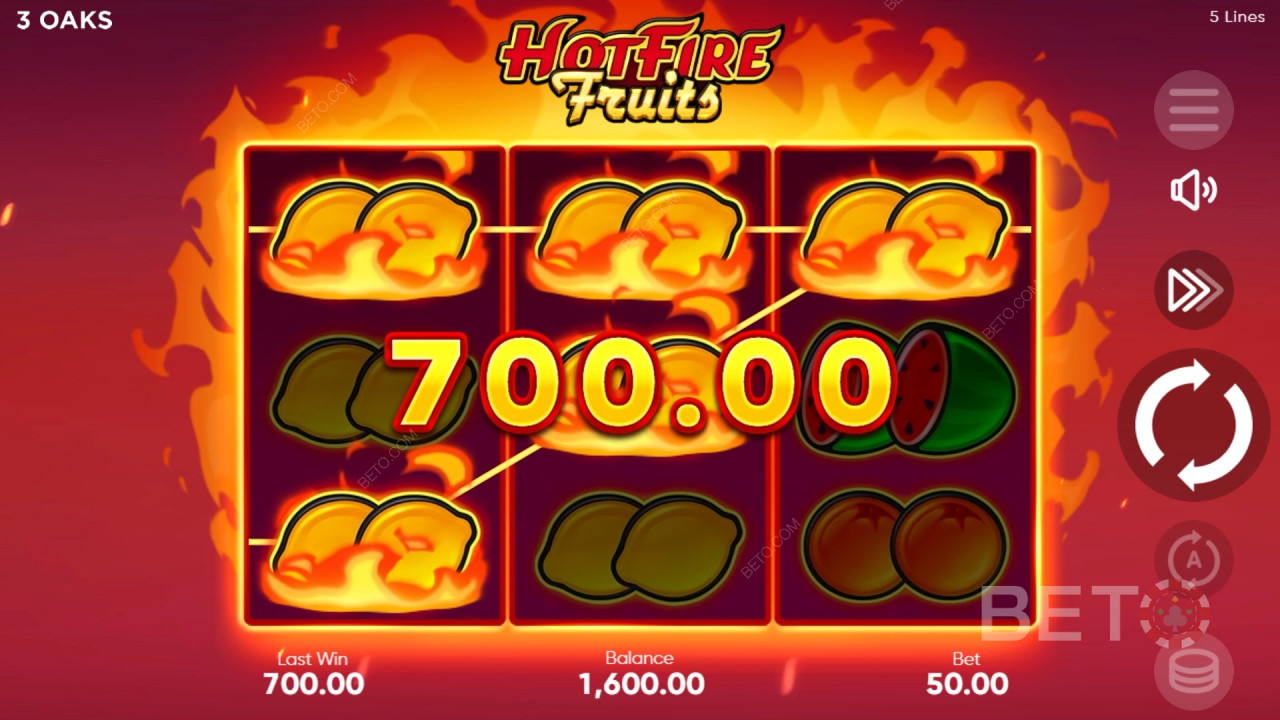 Преглед на Hot Fire Fruits от BETO Slots