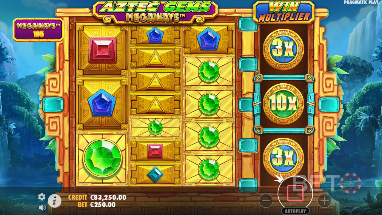 Aztec скъпоценни камъни Megaways Преглед от BETO Slots