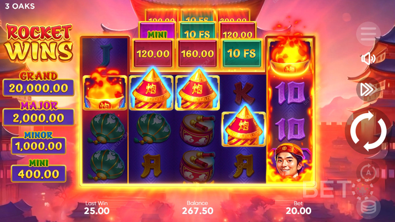 Ракета печели Преглед от BETO Slots