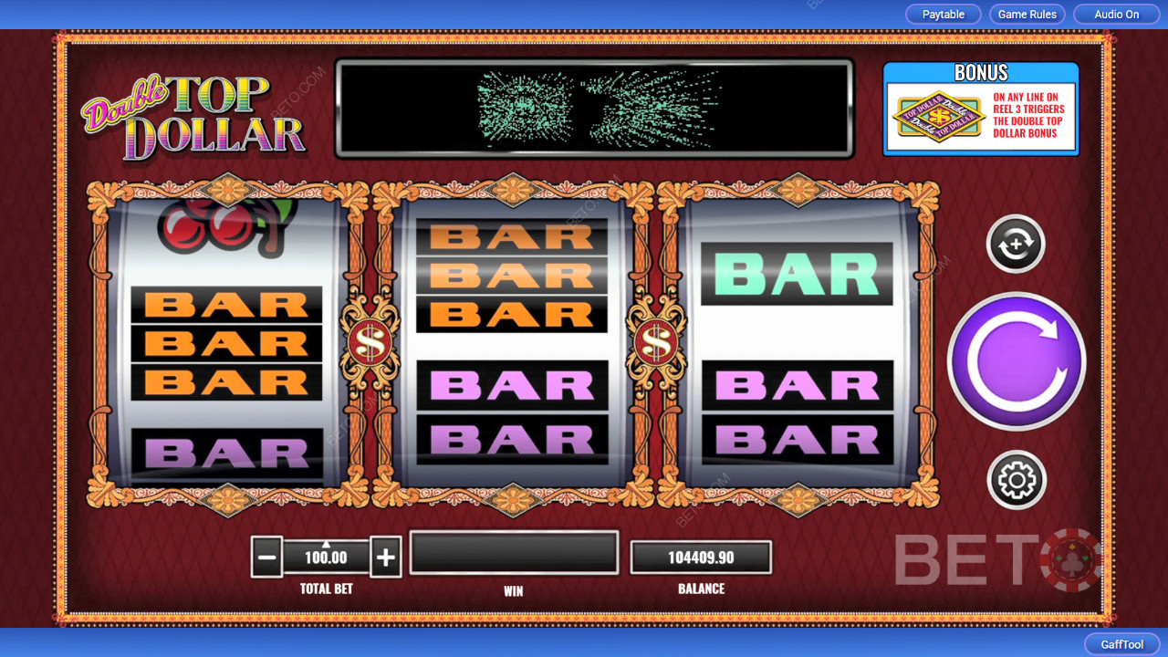 Двойна Топ Долар Преглед от BETO Slots