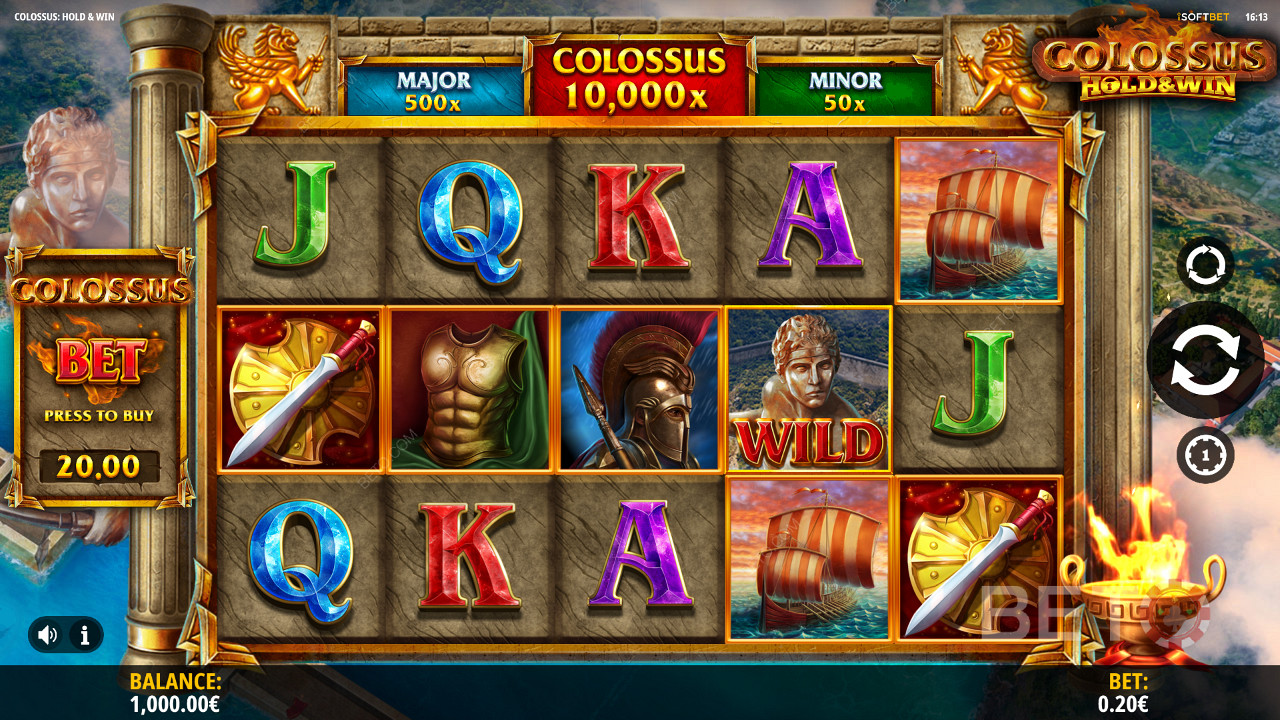 Насладете се на гръцката тема в Colossus: Hold and Win онлайн слот