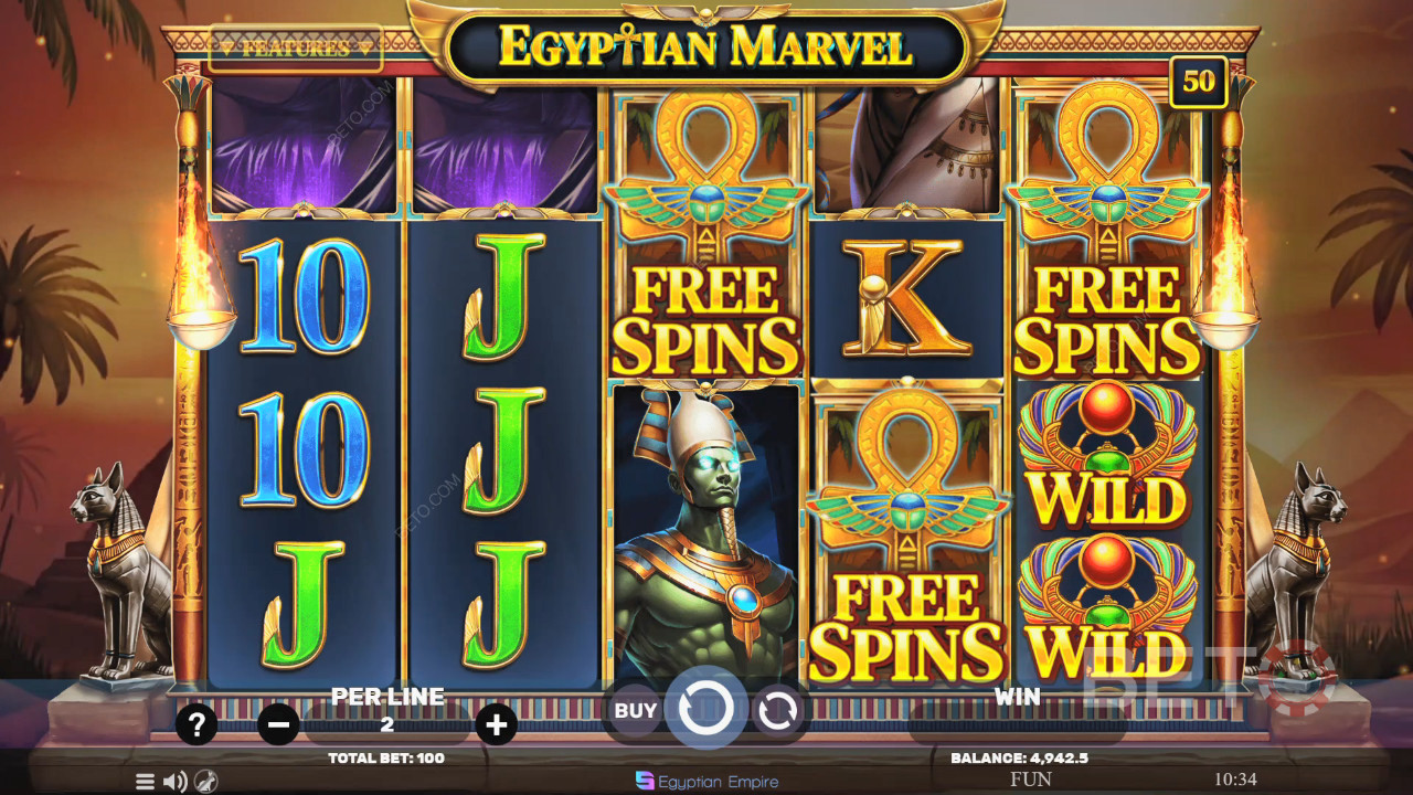 Египетски Marvel Преглед от BETO Slots