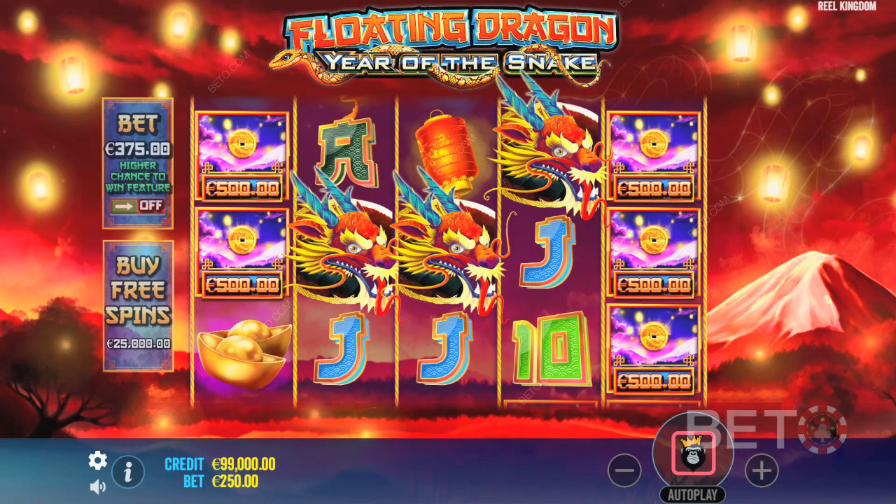 Floating Dragon Преглед на годината на змията от BETO Slots