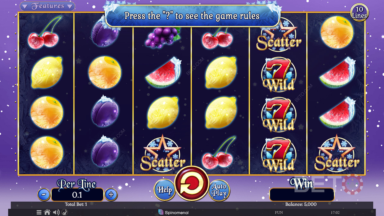 Fruits On Ice Collection 10 Lines Играй Безплатно