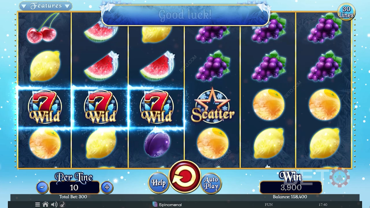 Плодове на лед колекция 30 линии Преглед от BETO Slots