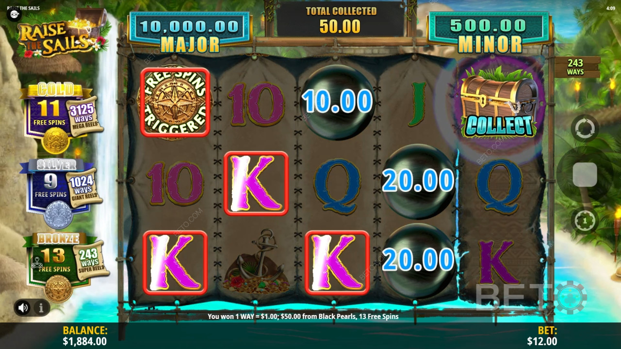Вдигнете платната Преглед от BETO Slots