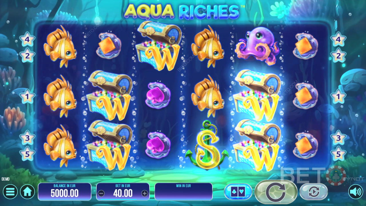 Aqua Riches Преглед от BETO Slots