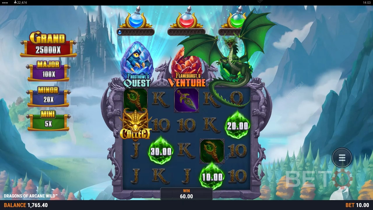 Дракони на Arcane Wild Преглед от BETO Slots