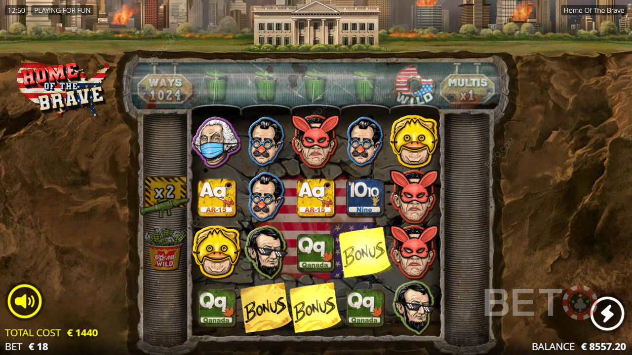 Home of the Brave Преглед от BETO Slots