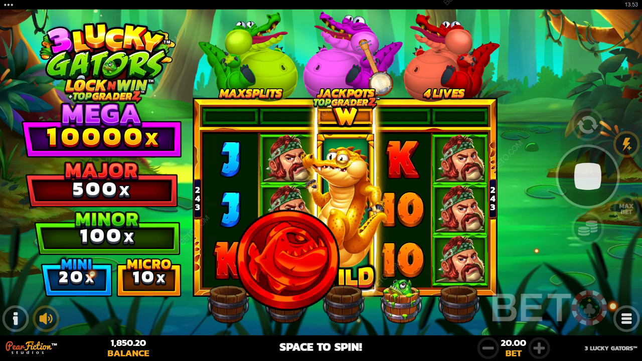 3 Lucky Gators Преглед от BETO Slots