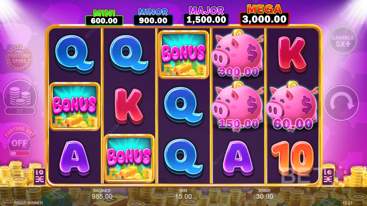 Бонус функции, обяснени в Piggy Winner от Inspired Gaming