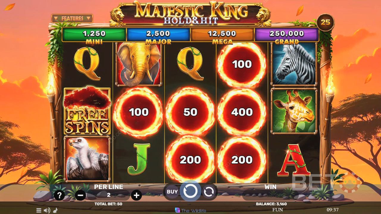 Majestic King - Hold & Hit Преглед от BETO Slots