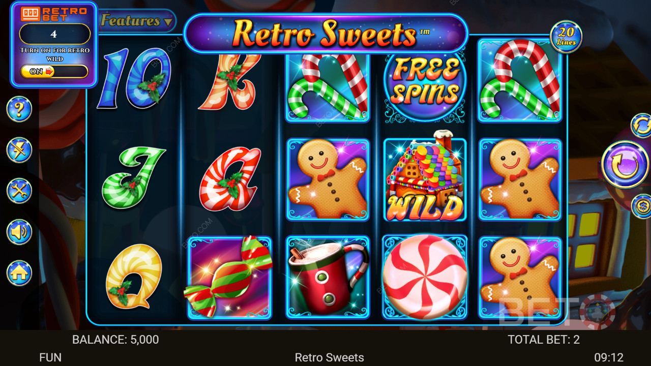 Ретро сладкиши Преглед от BETO Slots