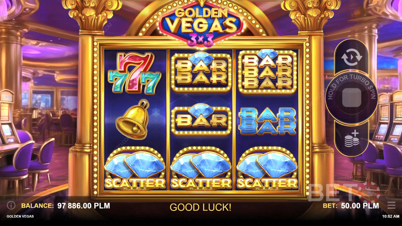 Golden Vegas 3x3 Преглед от BETO Slots