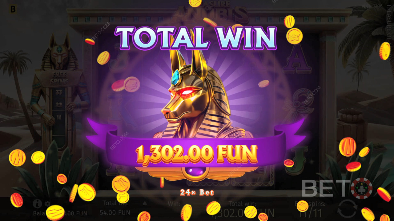 Спечелете 1,939x залога си в онлайн слота Treasure of Anubis!