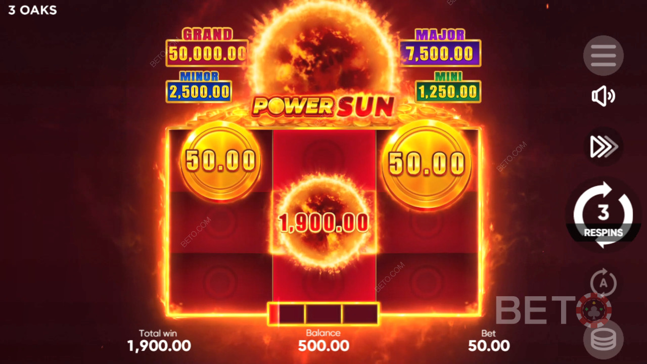 Как се играе Power Sun на 3 Oaks Gaming