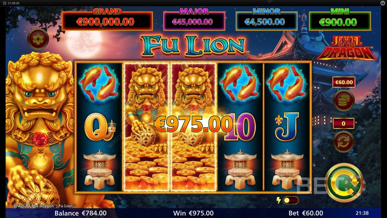 Скъпоценност на Dragon Fu Lion Преглед от BETO Slots