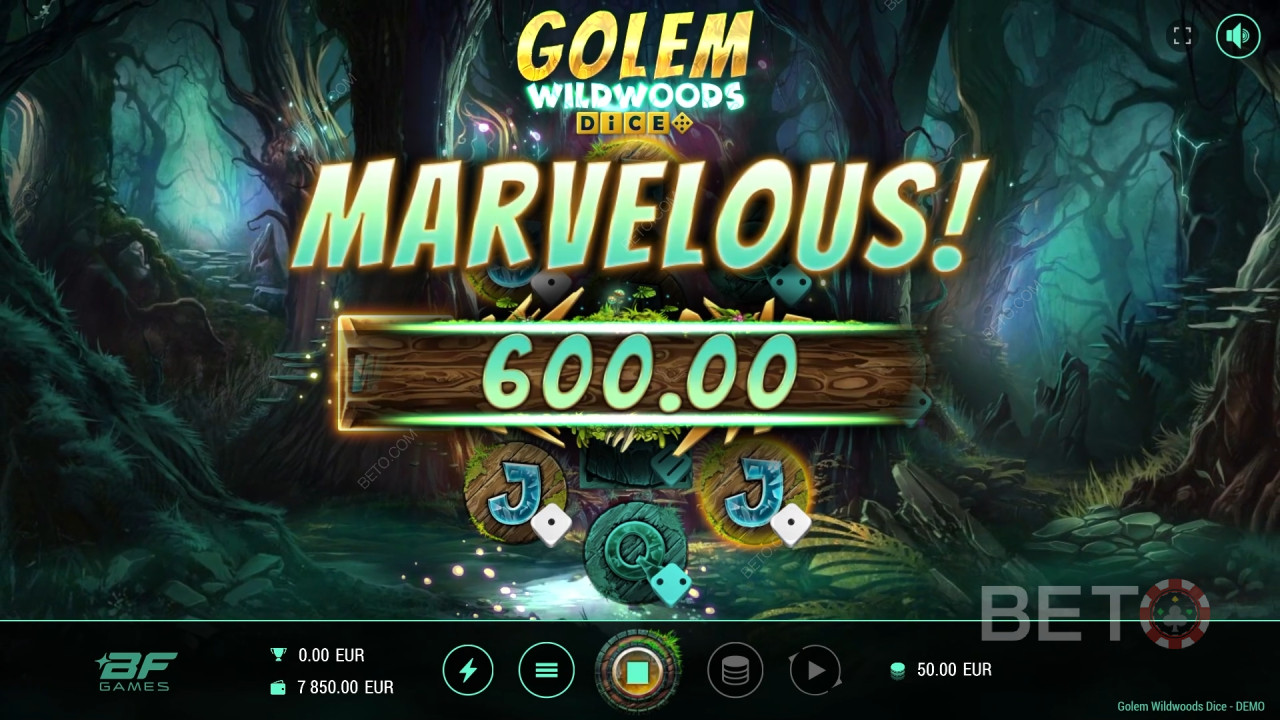 Golem Wildwoods Dice Преглед от BETO Slots