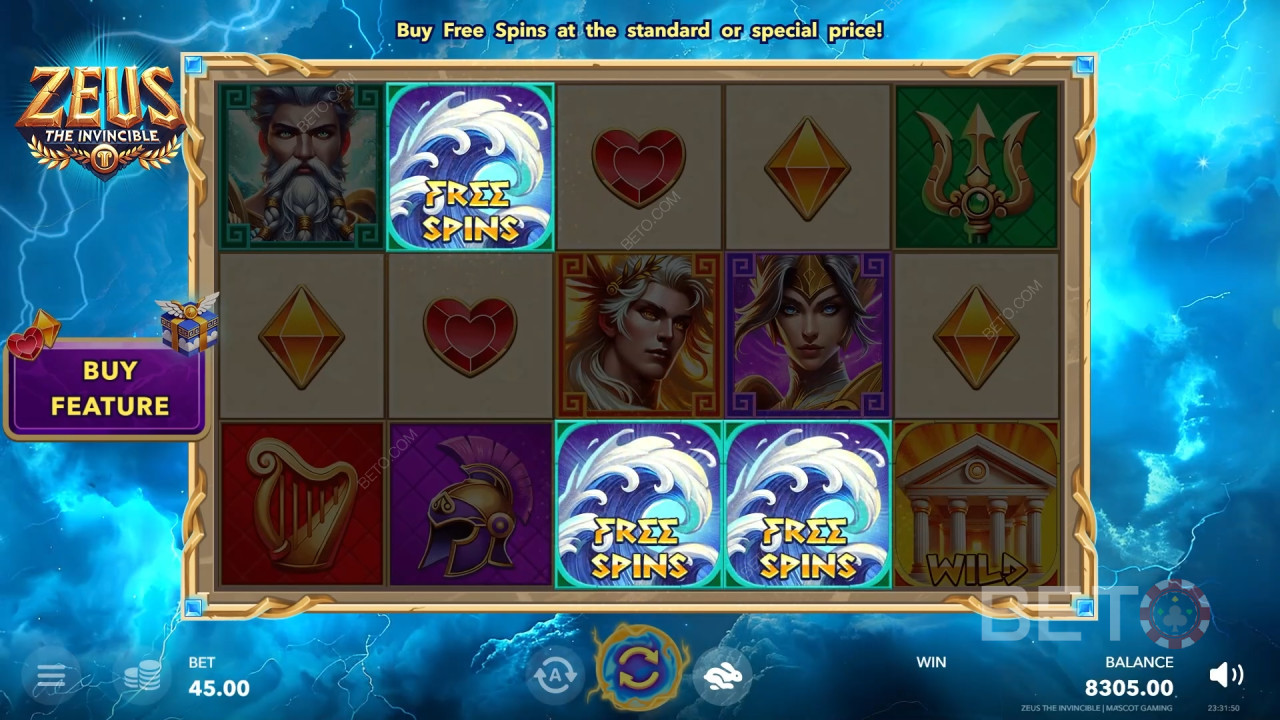 Зевс Непобедимият Преглед от BETO Slots