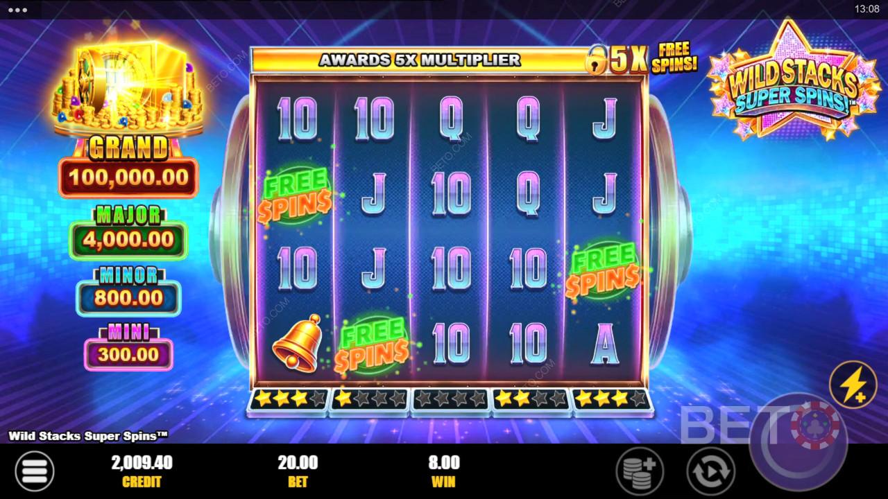 Wild Stacks Супер завъртания Преглед от BETO Slots