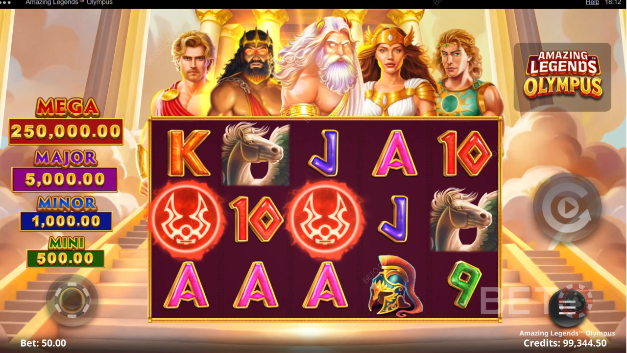 Удивителни легенди Olympus Преглед от BETO Slots