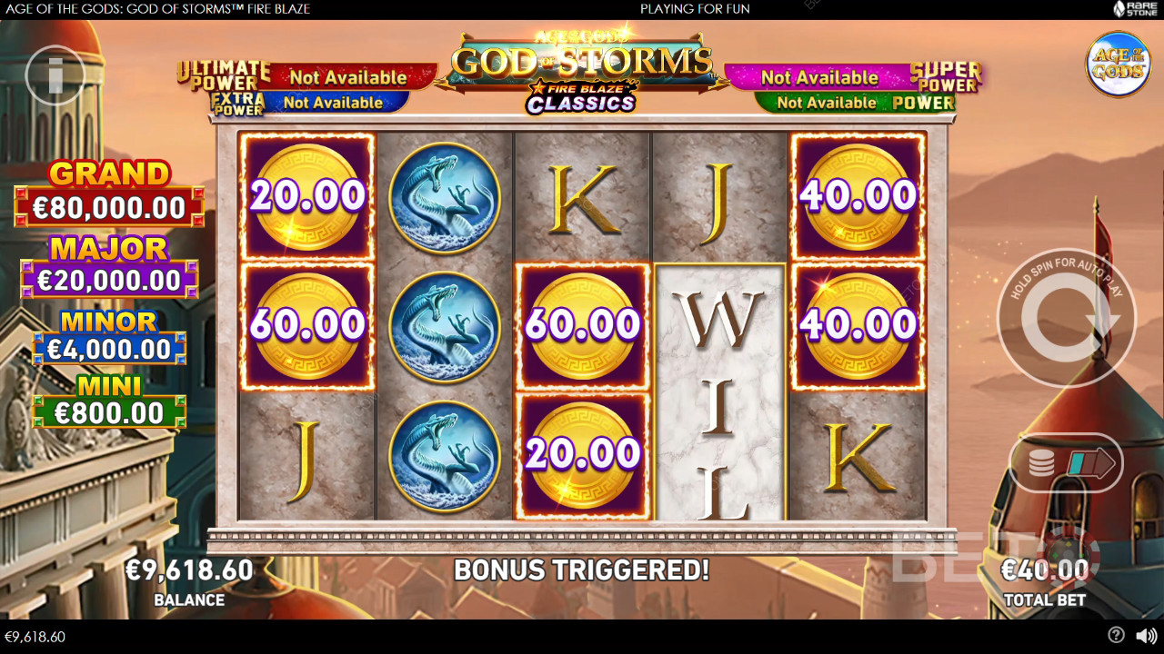 Епохата на боговете: Богът на бурите Fire Blaze Преглед от BETO Slots