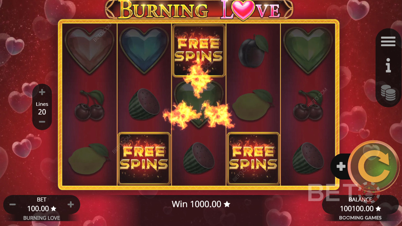Burning Love Преглед от BETO Slots