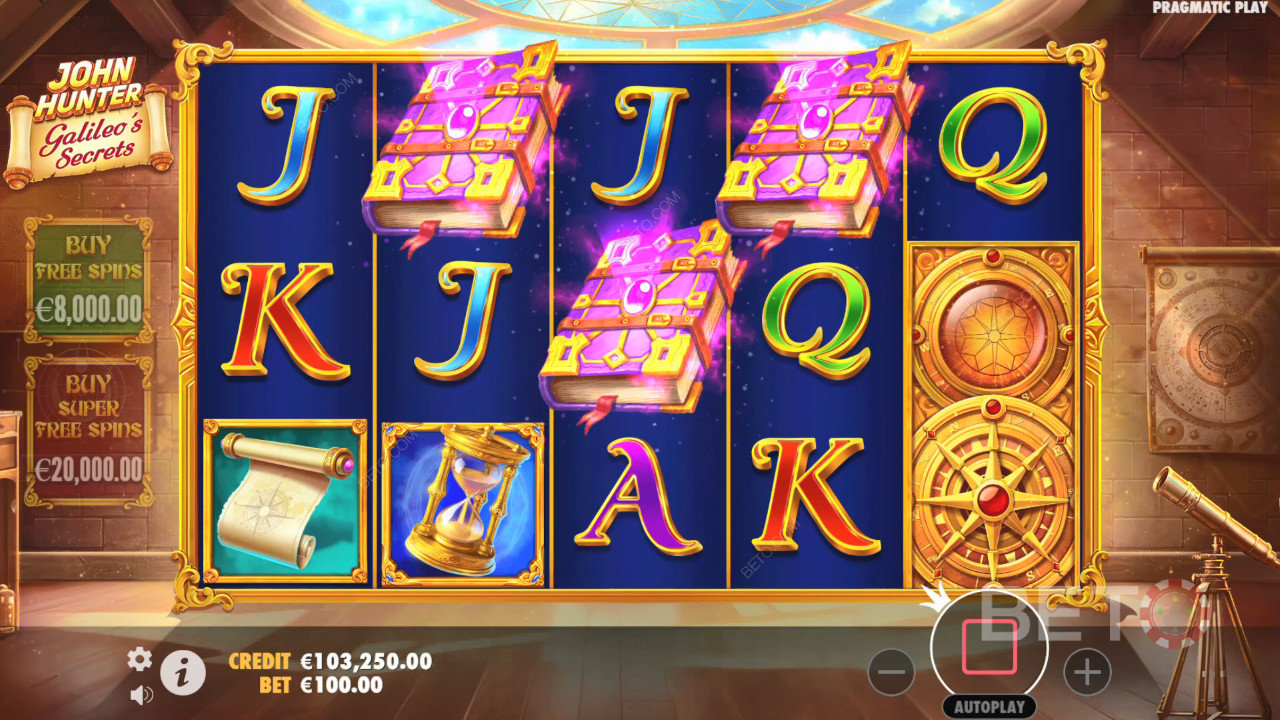 Джон Хънтър и тайните на Галилео Преглед от BETO Slots