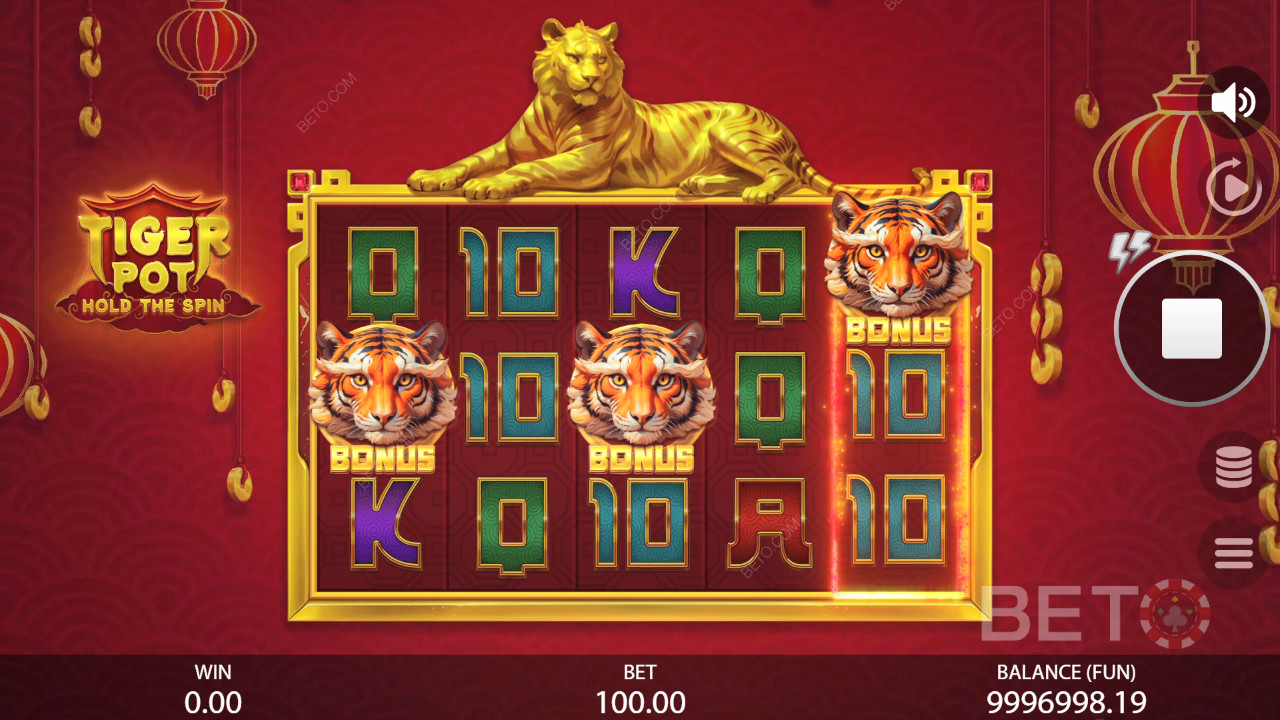 Tiger Pot: Hold The Spin Преглед от BETO Slots