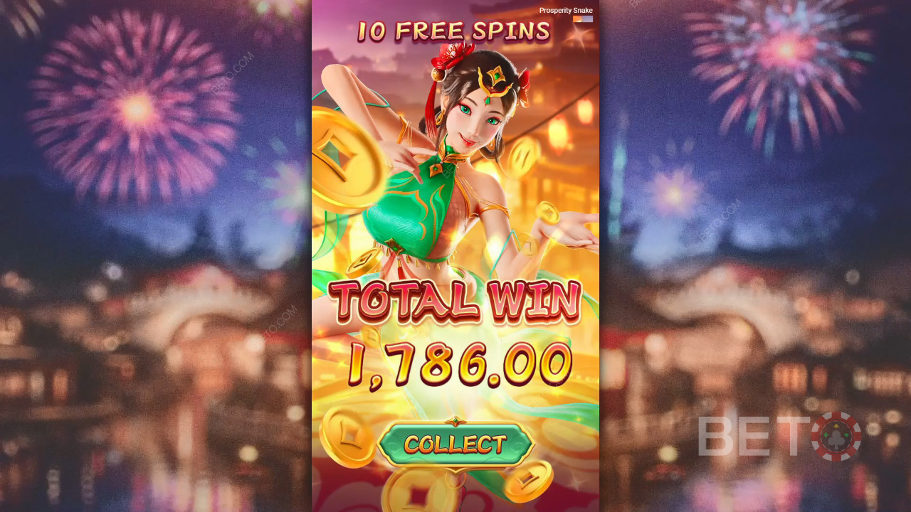 Спечелете 5 000x залога си в слота Prosperity Snake!