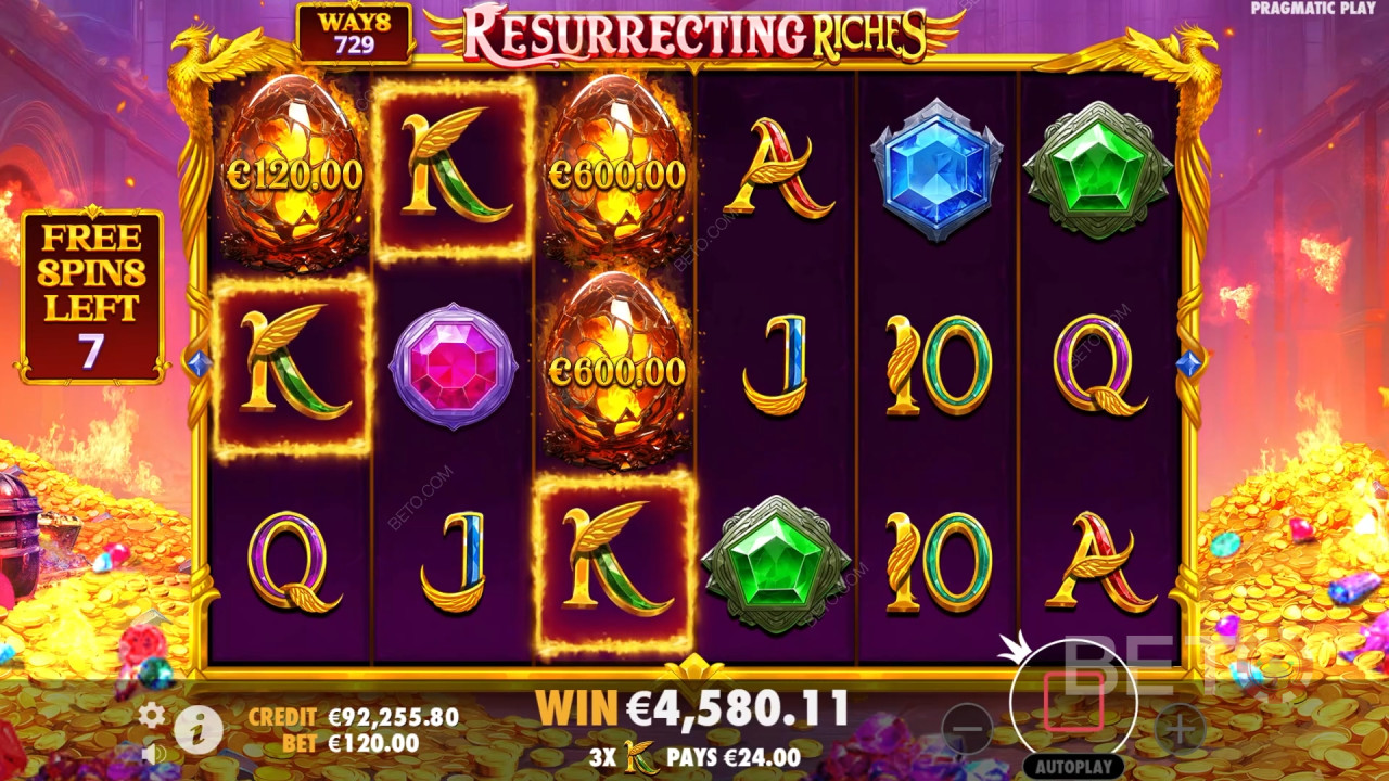 Бонус функции, обяснени в Resurrecting Riches от Pragmatic Play
