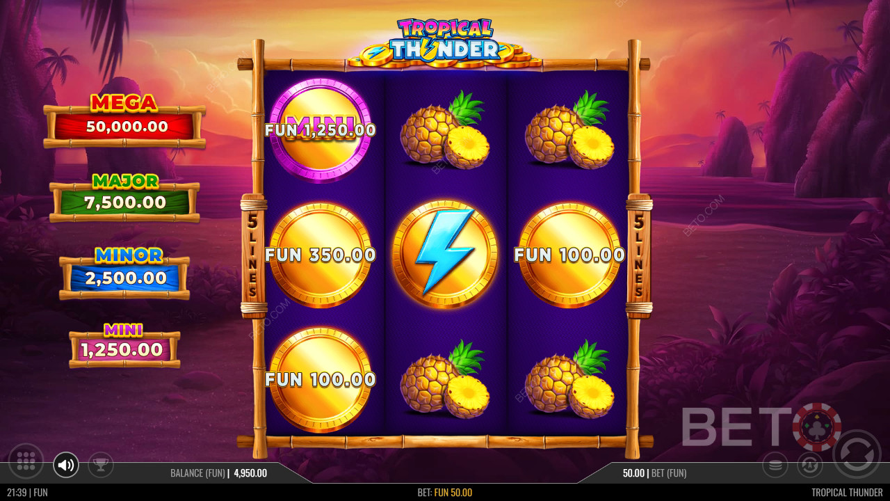 Tropical Thunder Играй Безплатно