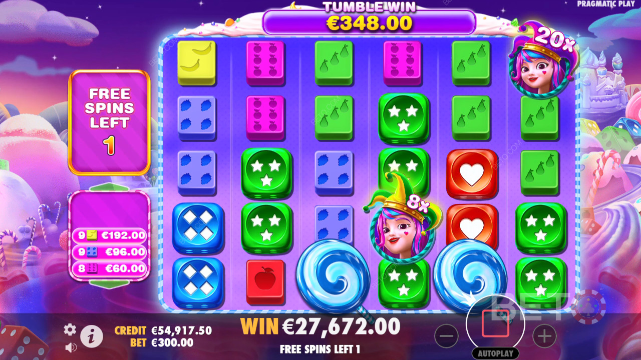 Бонус функции, обяснени в Sweet Bonanza 1000 Dice от Pragmatic Play