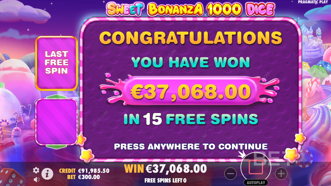 Спечелете 25 000x залога си в онлайн слота Sweet Bonanza 1000 Dice!