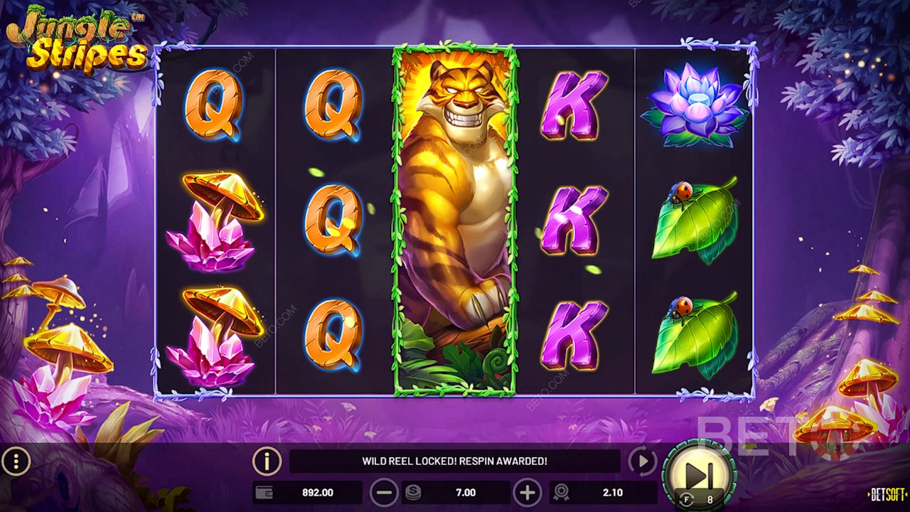 Wild символът Jungle King ще ви донесе големи печалби дори във Free Spins.