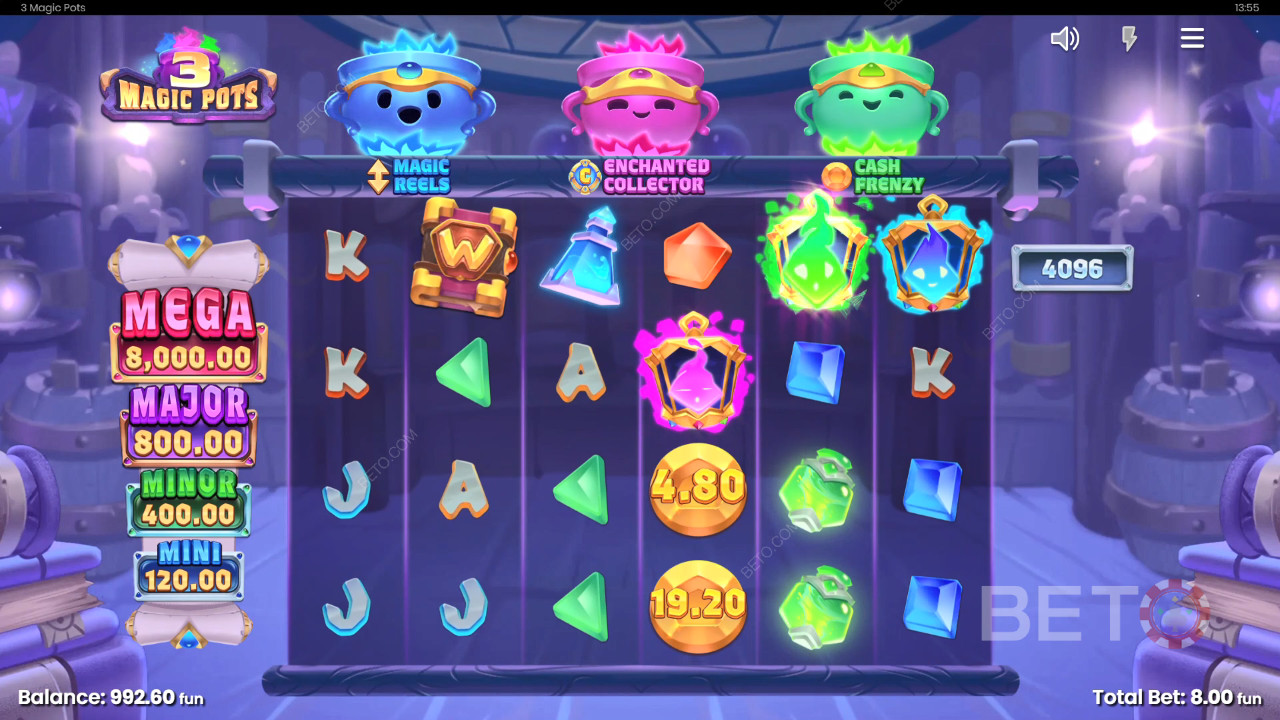 3 Magic Pots Преглед от BETO Slots