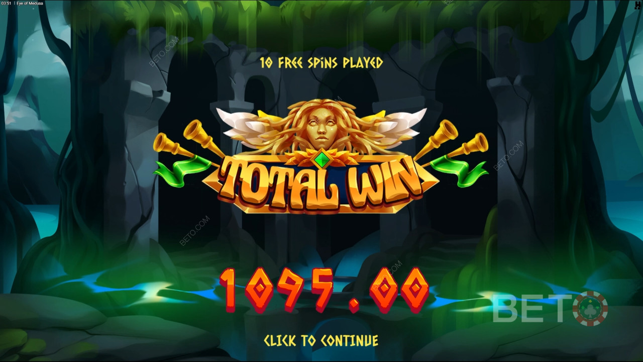 Спечелете 10 000x залога си в слота Eye of Medusa Online!