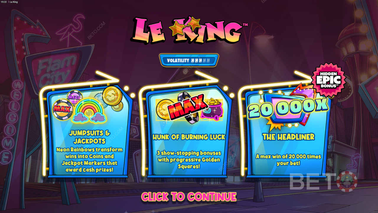Спечелете 20 000x Вашия залог в онлайн слота Le King!